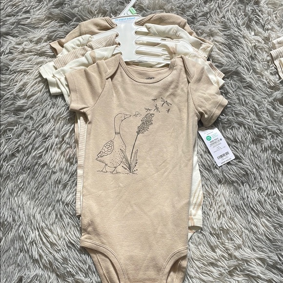 Baby Carter's 5-Pack "Hello Big World" Bodysuits - Picture 1 of 7